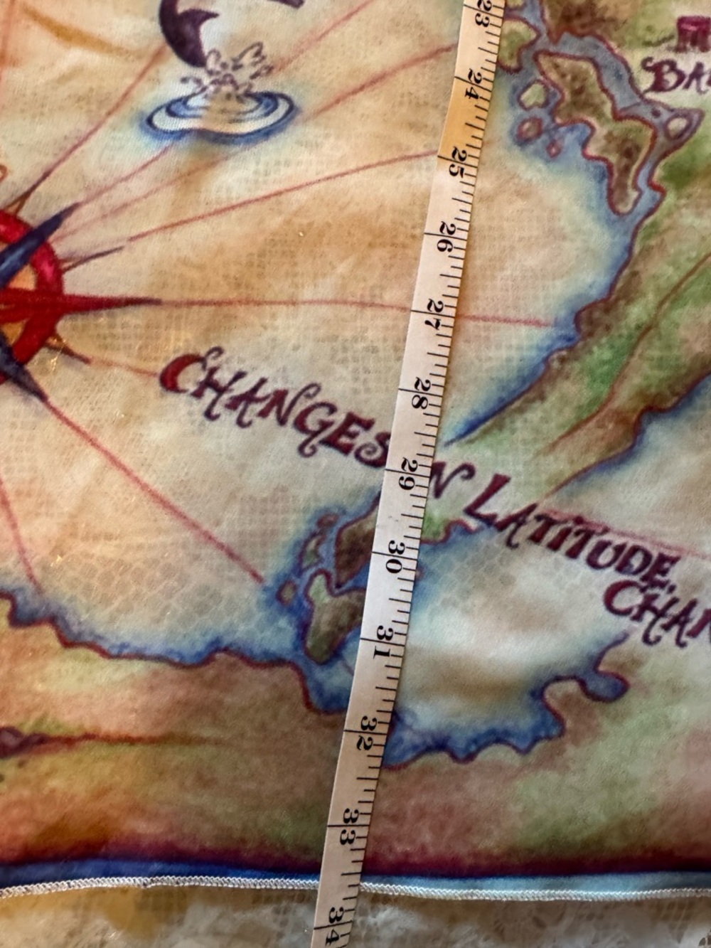 Jimmy Buffett Island Map Print Scarf - Multicolor - Picture 9 of 10